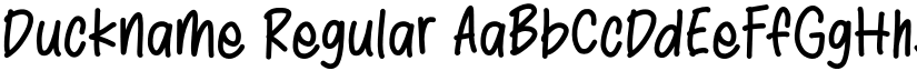 Duckname Regular font
