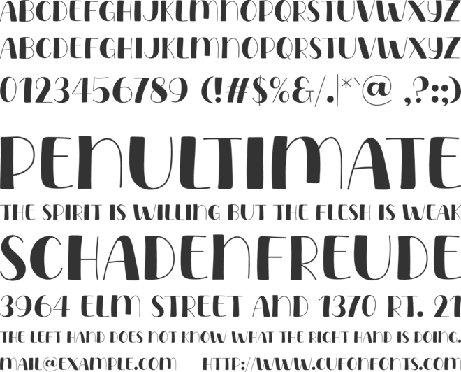 Dogname font preview