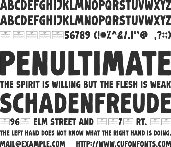 Crackajack font preview