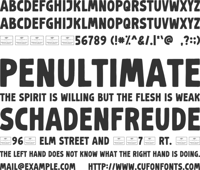 Crackajack font preview