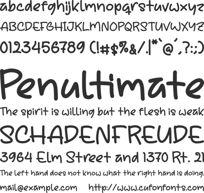 Foresto Rayfith font preview