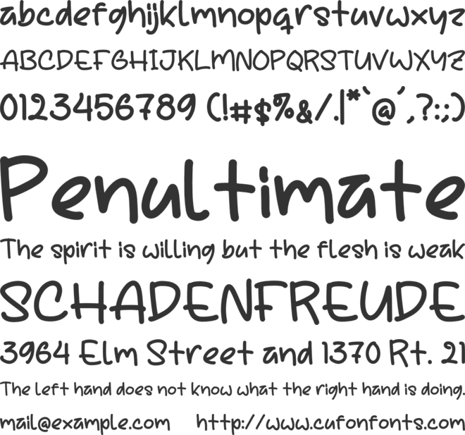 Foresto Rayfith font preview