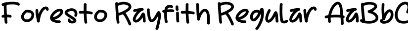 Foresto Rayfith font download