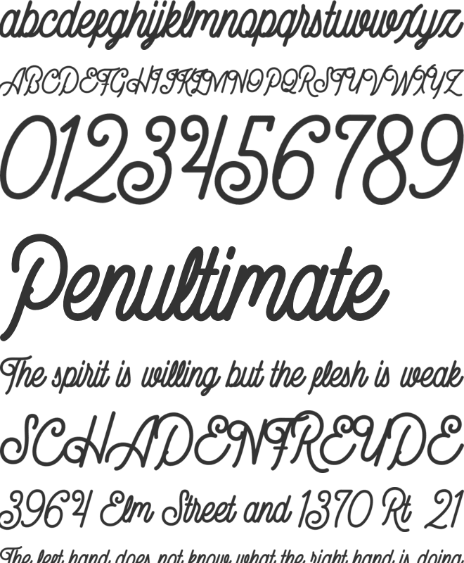 Gillnord font preview