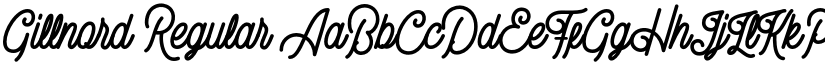 Gillnord Regular font