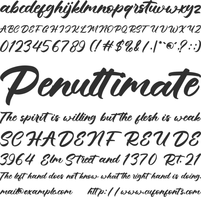 Morning Waves font preview