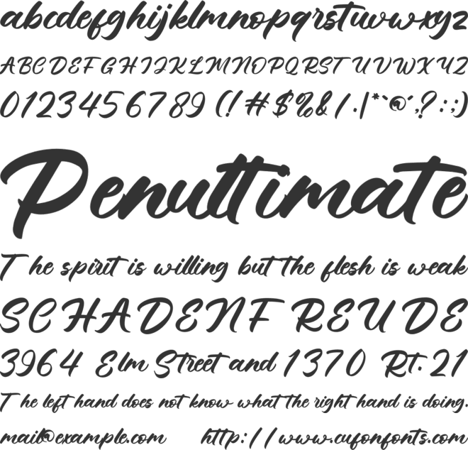 Morning Waves font preview