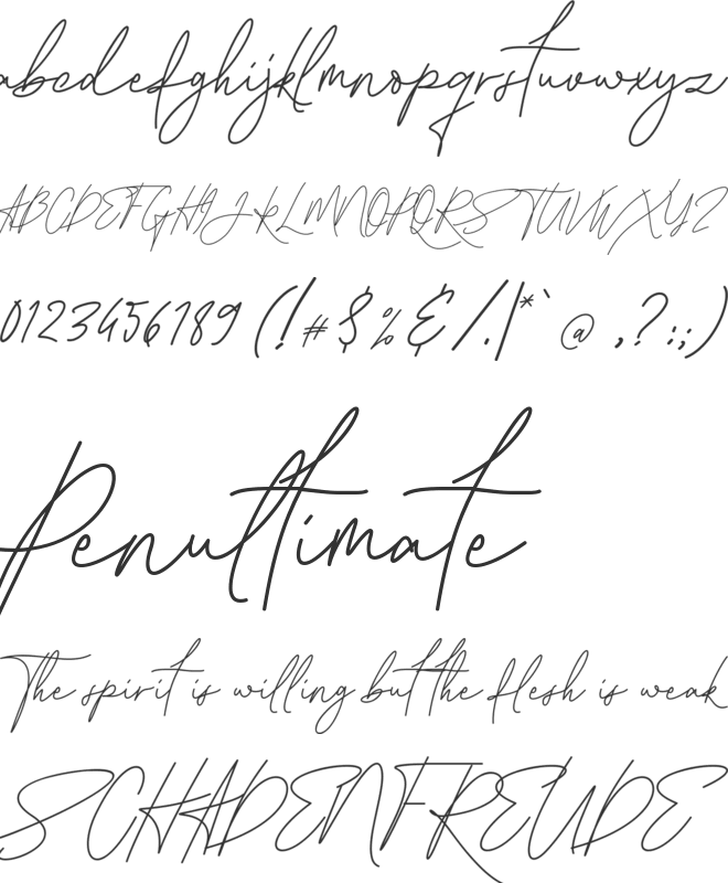 Halmahera font preview