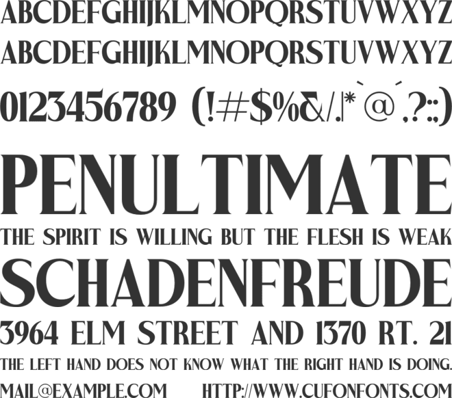 Kraliba font preview