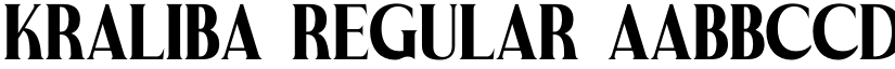 Kraliba Regular font