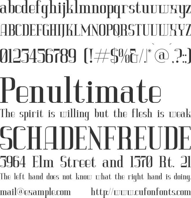 Vittorika font preview