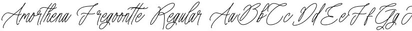 Amorthena Fregoontte Regular font