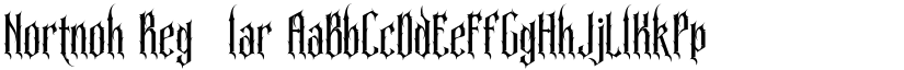 Nortnoh Regular font