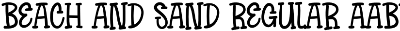 Beach And Sand Regular font