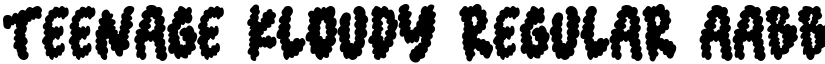 Teenage Kloudy Regular font