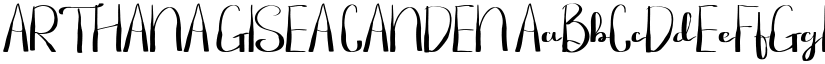 ARTHANA GISEA CANDEN font