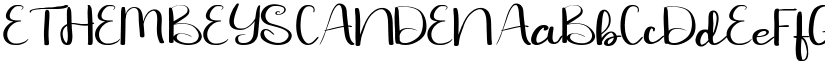 ETHEM BEYS CANDEN font