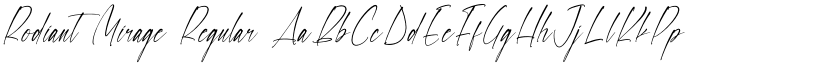 Rodiant Mirage Regular font