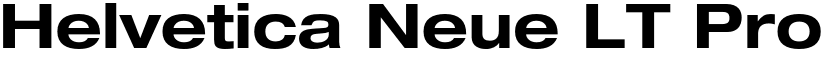 Helvetica Neue LT Pro 73 Bold Extended font