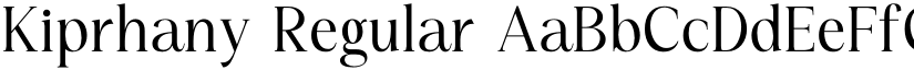Kiprhany Regular font
