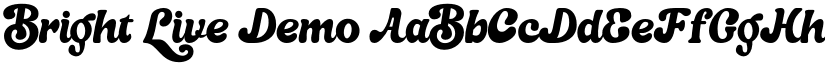 Bright Live Demo font