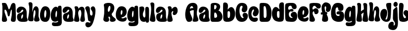 Mahogany font download