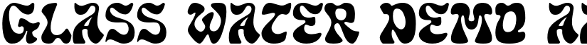 Glass Water Demo font