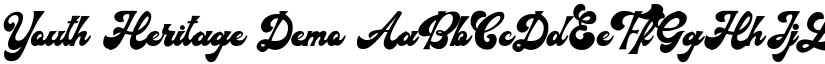 Youth Heritage Demo font