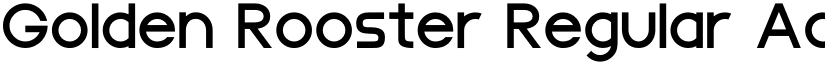 Golden Rooster Regular font