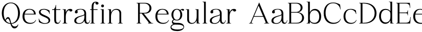 Qestrafin Regular font