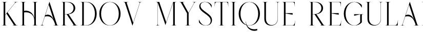 Khardov Mystique Regular font