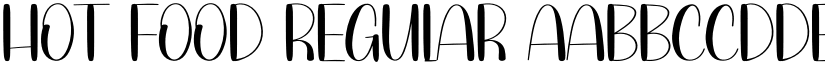 Hot Food Regular font