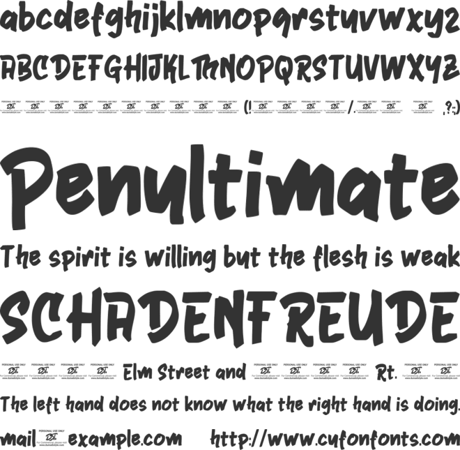 Jakquil Display font preview