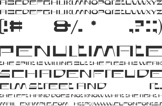 Bedaax font preview