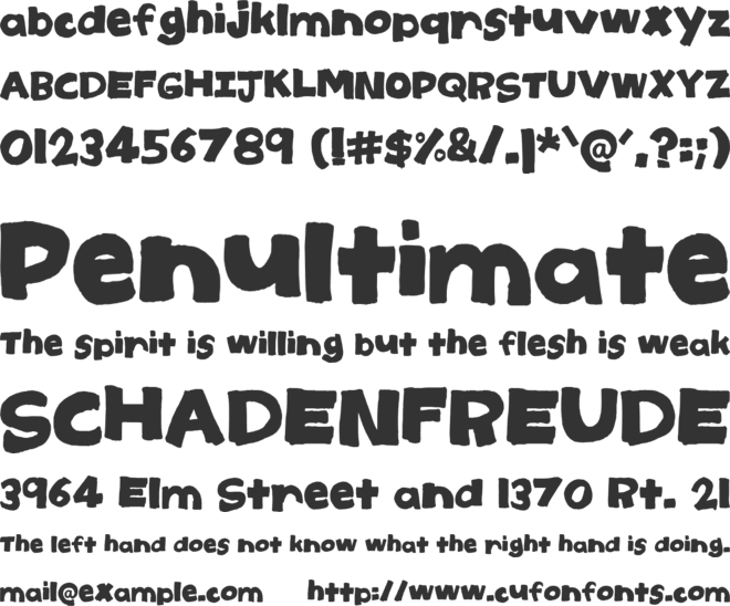 Mm Big Marker_solid font preview