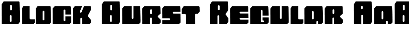 Block Burst Regular font