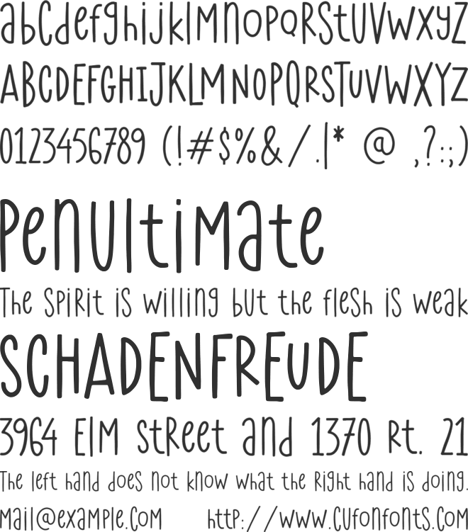 Fortune Brother font preview
