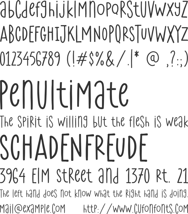 Fortune Brother font preview