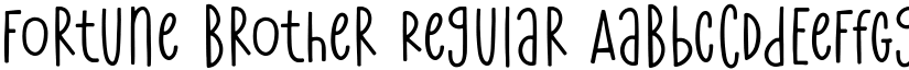 Fortune Brother Regular font