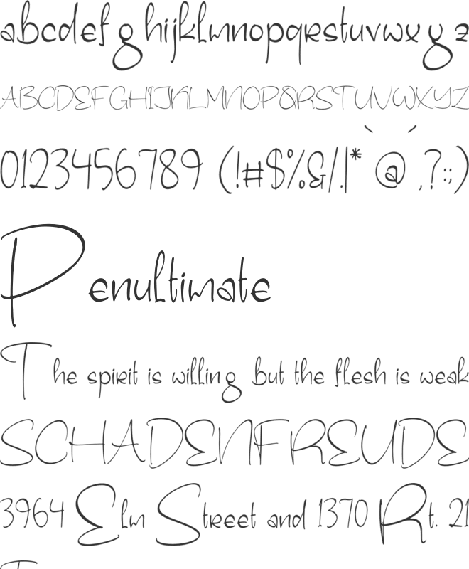 Gemshelo font preview