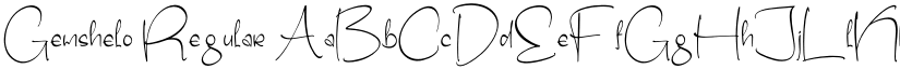 Gemshelo Regular font