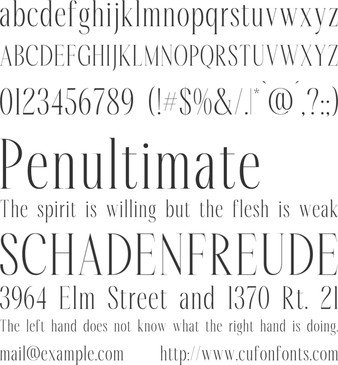 Rastofi font preview