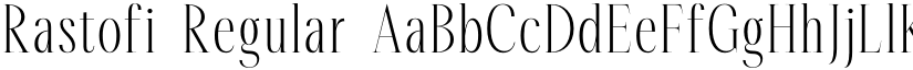 Rastofi Regular font