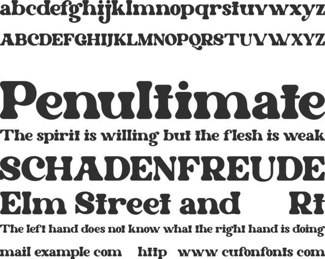 Dream Home font preview