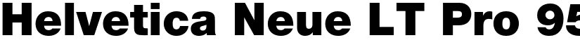 Helvetica Neue LT Pro 95 Black font