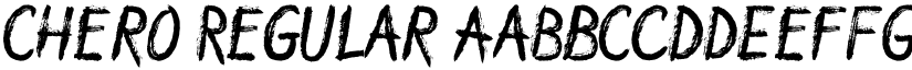 Chero Regular font