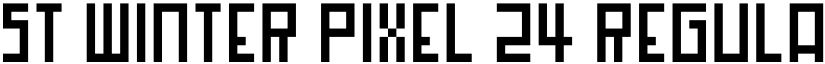 ST Winter Pixel 24 Regular font