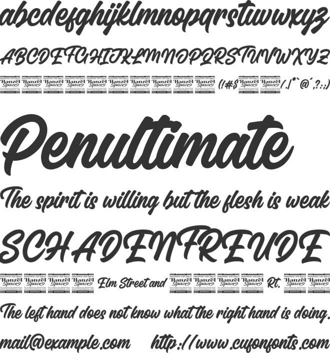 Letteris font preview