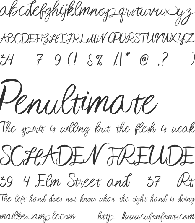 Lively font preview