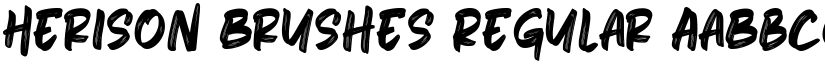 Herison Brushes Regular font